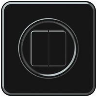 UP-Taster KNX origin 2×Tasten schwarz