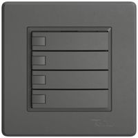 UP-Universaltaster EDIZIO.liv UNI SNAPFIX® o.LED 4× 1-Tbed.dgu