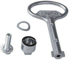 Schliessung Hager Univers Doppelbart 3mm 1 Schlüssel