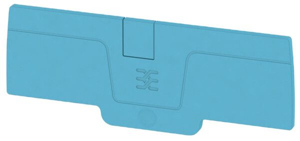 Plaque de fermeture Weidmüller série A AEP 4C 4 85.8×2.1mm, bleu