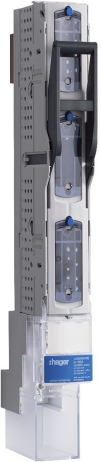 Réglette HPC weber.vertigroup 3P DIN00 160A rail/adaptateur 100mm encastré