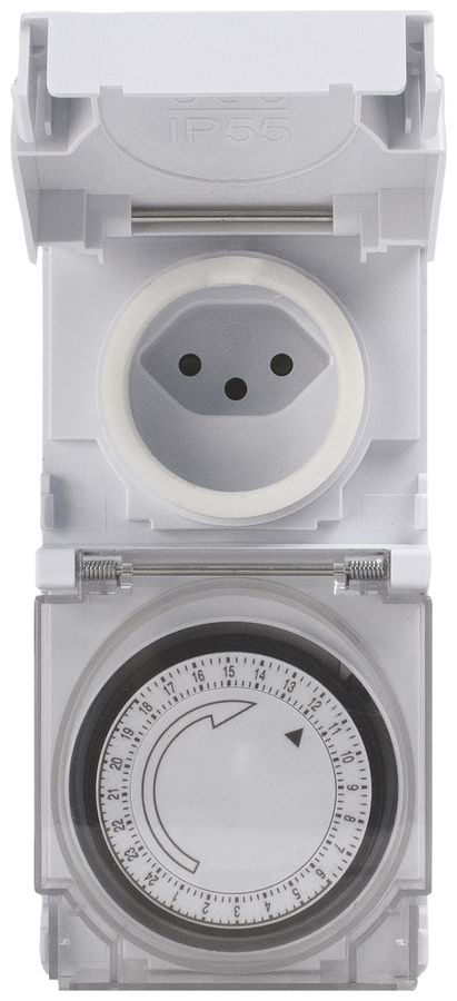 Timer Steffen analogico IP55 T13/T13 24h con 15min intervallo