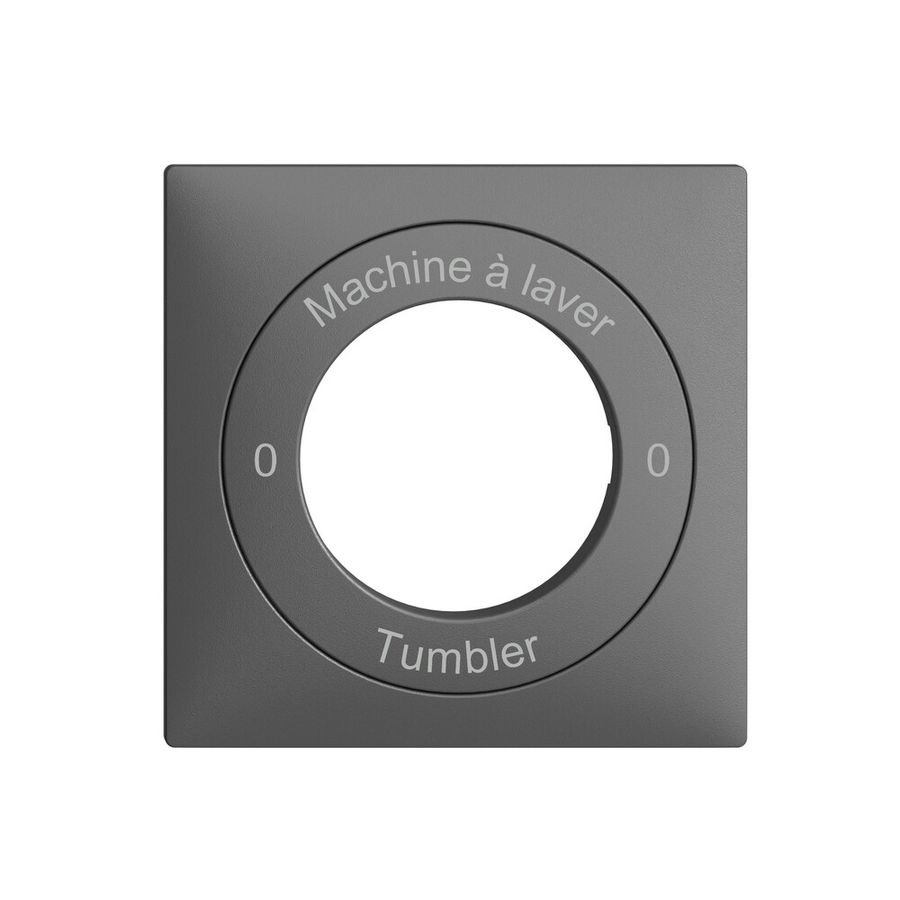 Kit front. Machine à laver-0-Tumbler EDIZIOdue 60×60mm gris foncé