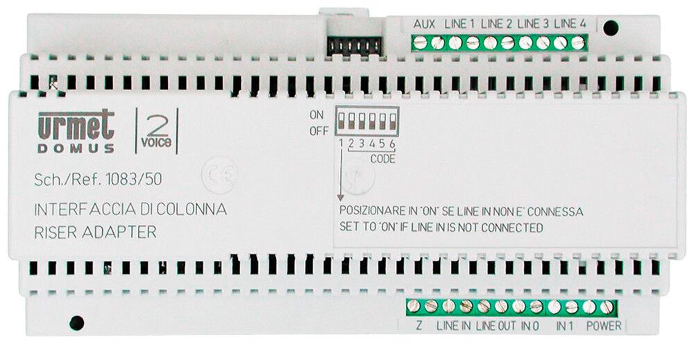 Interfaccia AMD Urmet, per 2VOICE, per pulsante/posto esterno