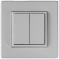 AP-Funktaster ALADIN EnOcean EDIZIO.liv 2K/2T batterielos hellgrau