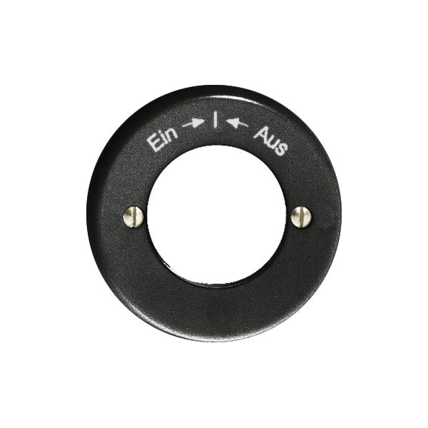 Frontset Ein-I-Aus schwarz, für Schlüsselschwenktaster FH