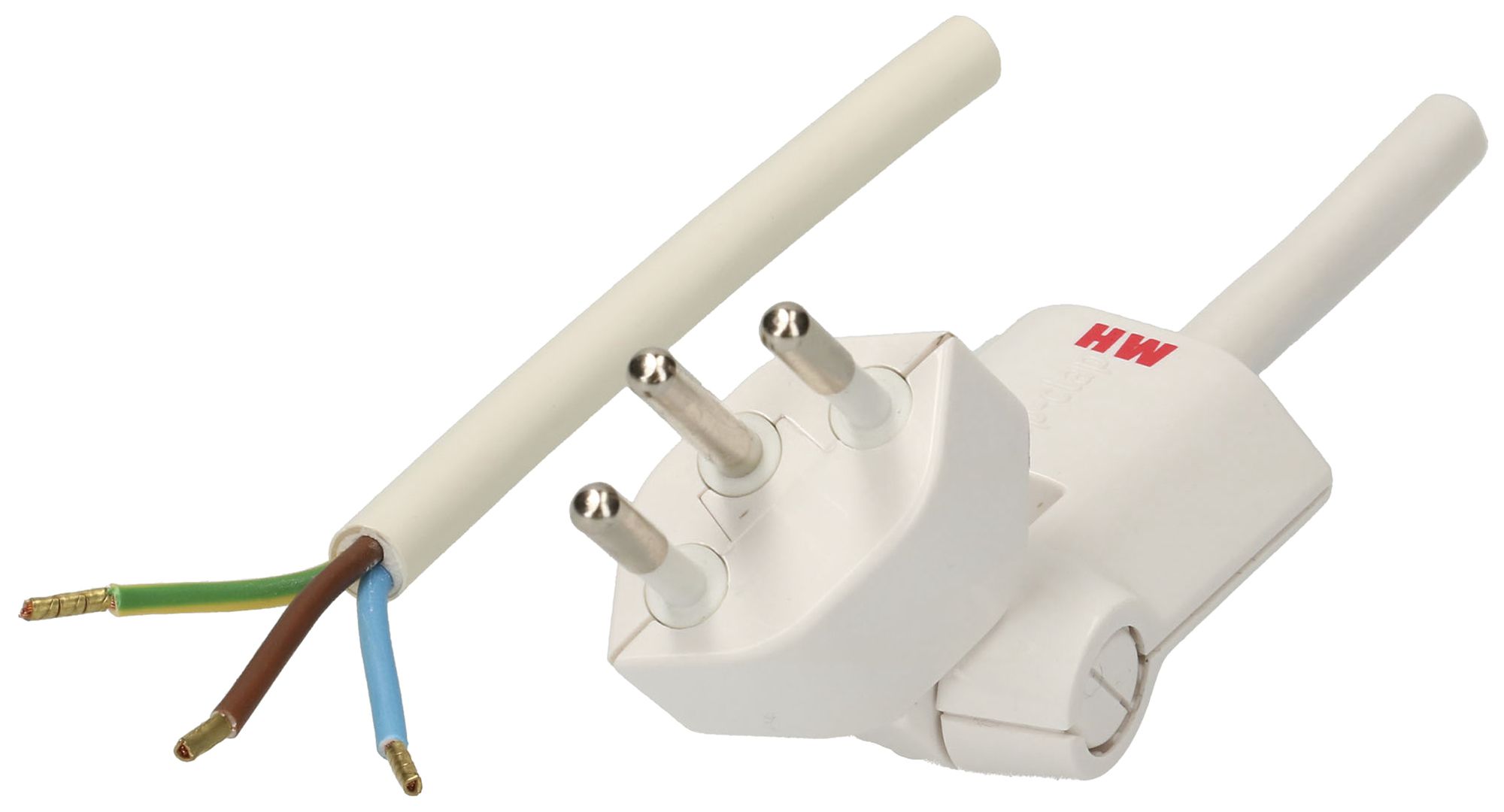 Câble de raccordement MAX HAURI 10A 230V 3×1mm² 5m blanc