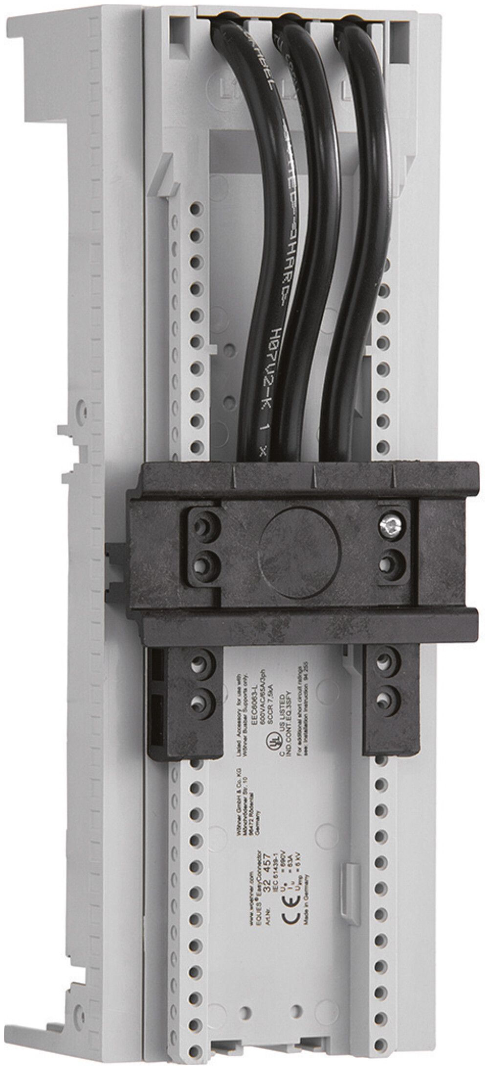 Adaptateur universel 72mm 690V 63A rail 5/10mm câbles de raccordement 10mm²