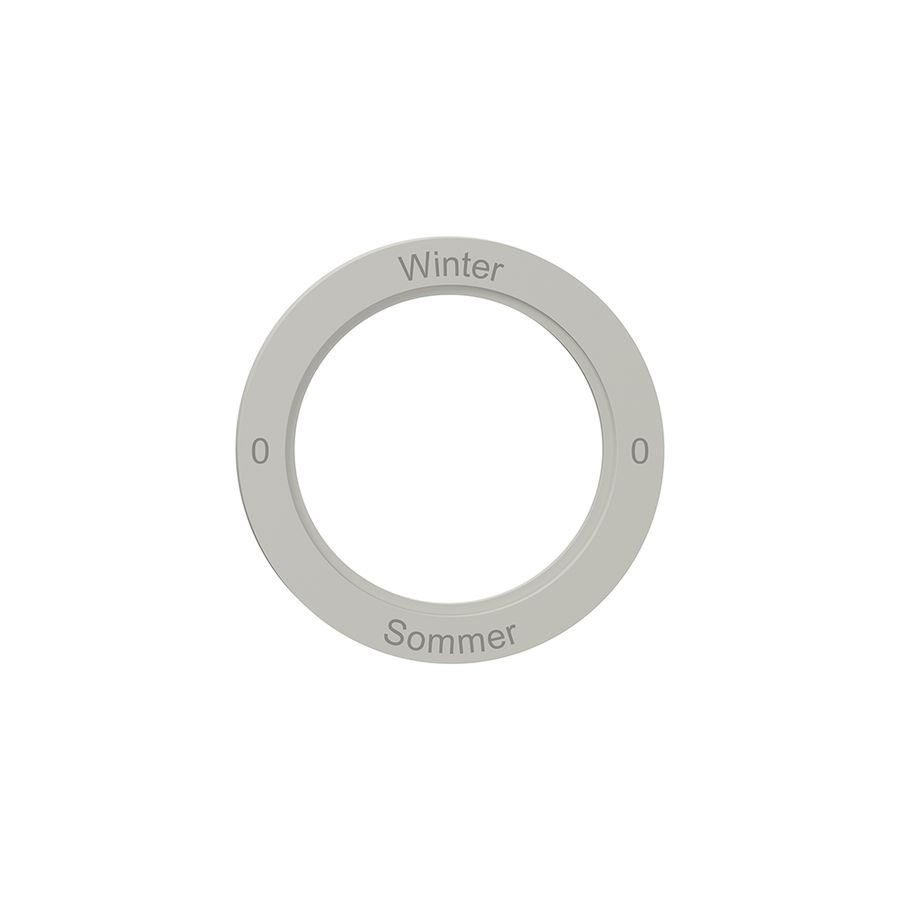 Kennscheibe NEVO, f.Drehschalter, 0-Winter-0-Sommer, lichtgrau