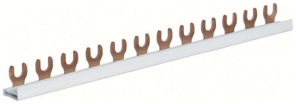 Kammschiene Hager KDN 1P 1Ph Gabel 10mm² 63A weiss