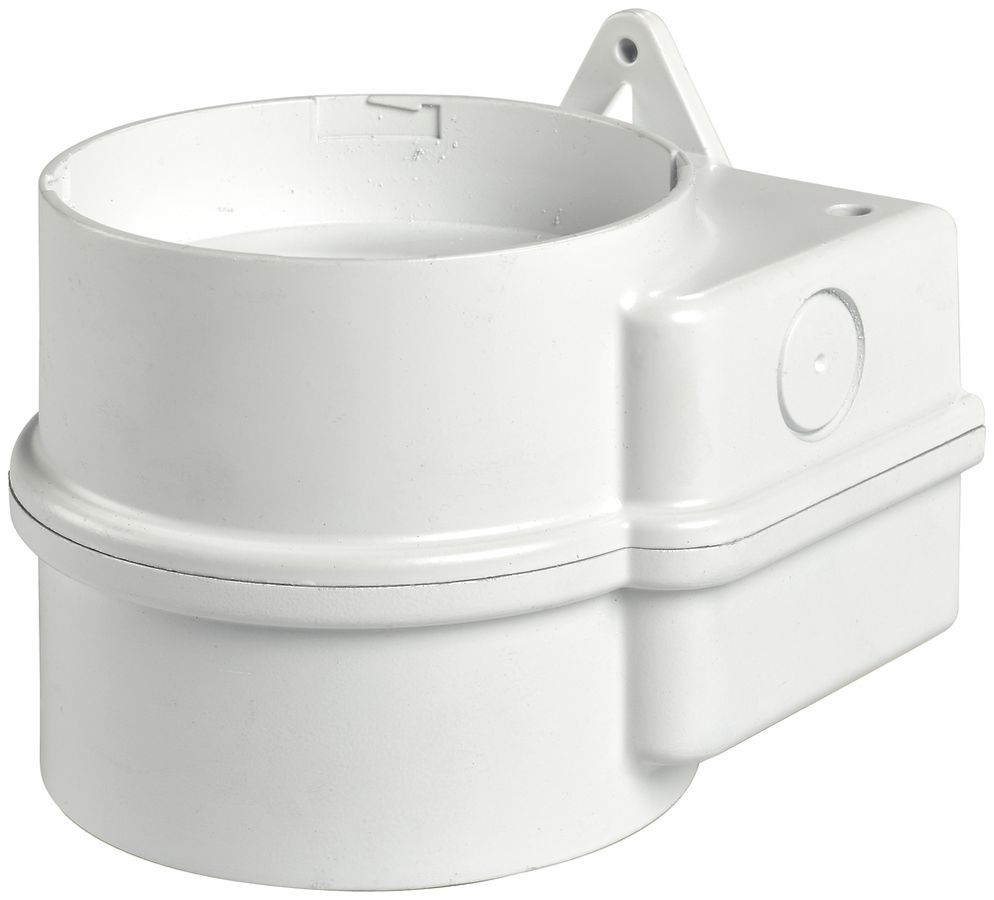 Base Hugentobler DOUBLE 230 per XLF RGB/SIR-E LED S/M, bianco 120×117×97mm