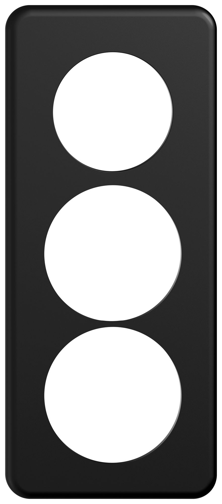 UP-Abdeckplatte STANDARDdue SNAPFIX® 3×1/1×3 1×Ø50 2×Ø58 90×210mm sz