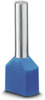 Zwillings-Aderendhülse isoliert PX DIN 46228 2×2.5mm² L=13mm blau