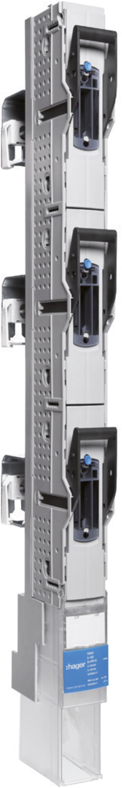 Regolo HPC weber.vertigroup 1P DIN00 160A guida 185mm inossidabile morsetto