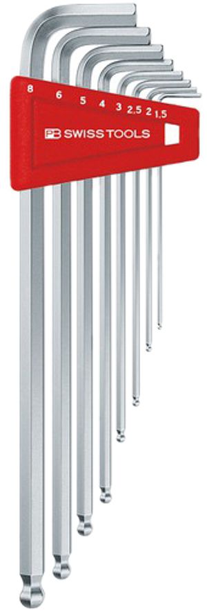 Stiftschlüssel-Satz PB 212 LH-10 1.5, 2, 2.5, 3, 4, 5, 6, 8, 10