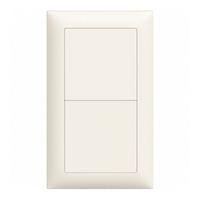 UP-Kombination EDIZIOdue 2×1 vertikal 2×blind weiss