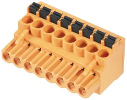 Connettore femmina Weidmüller BLF chiuso 5.08mm 16L stagnato arancione