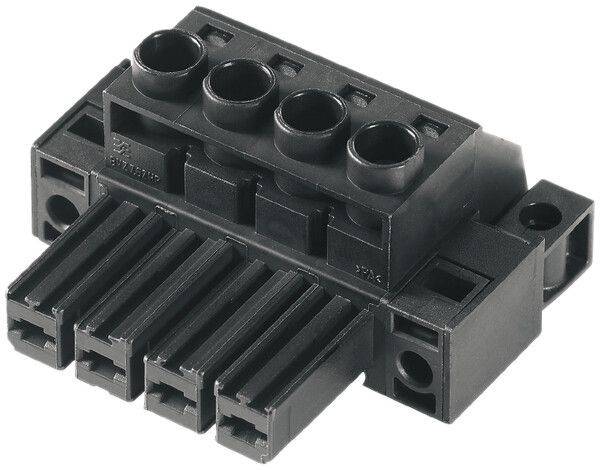 Connettore femmina WM BVF HP brida di bloccaggio/a vite/presa 7.62mm 4L nero