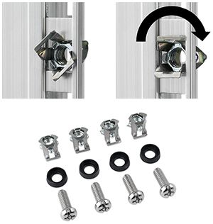 Befestigungsgarnitur 19" Minkels Easy, 100 Stk.