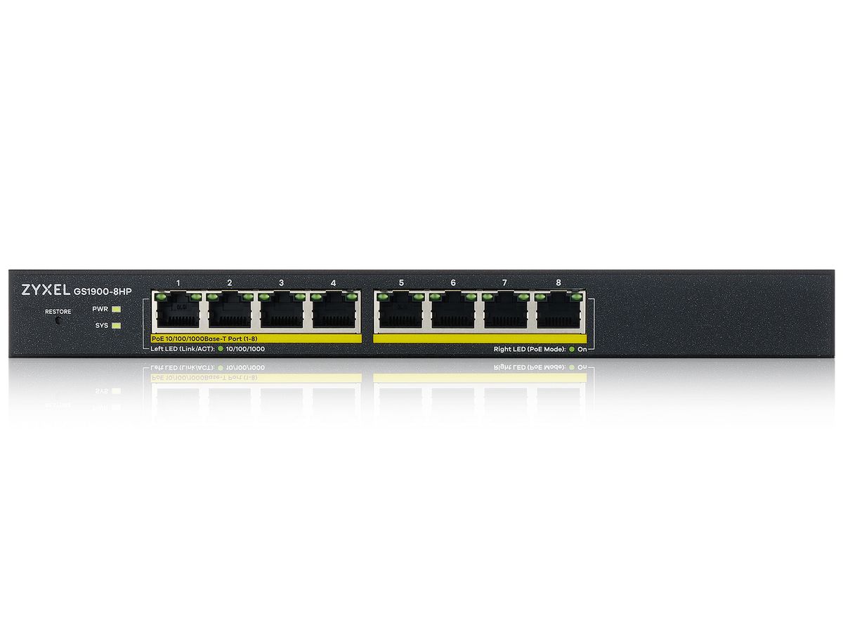 Zyxel Gigabit Webmanaged Switch GS1900-8HP v3