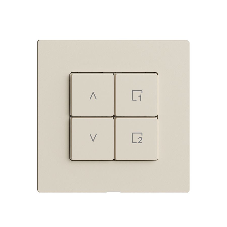 Bedienaufsatz zu Storenschalter 1K Szene/4T Edue Wiser crema