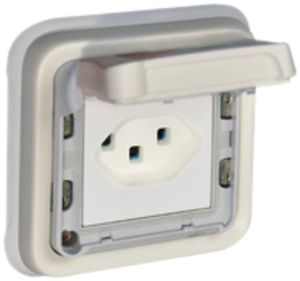 UP-Steckdose PLEXO Typ 23 weiss 16A 250V