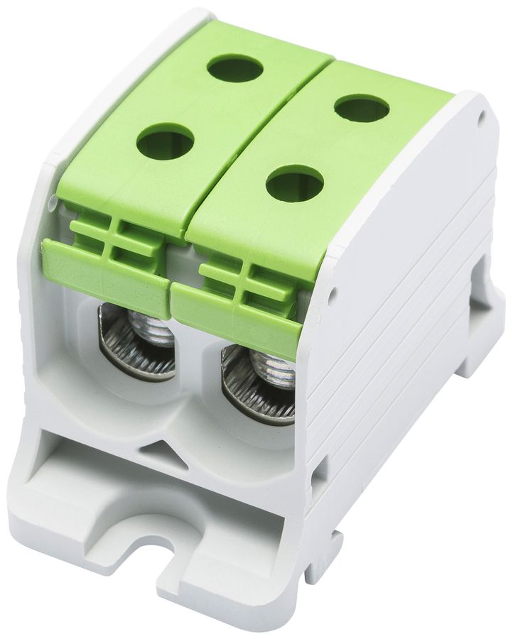 Bloc de distribution Bals RKA 50 1P 150A 2×entrée 2×sortie 4…50mm² vert