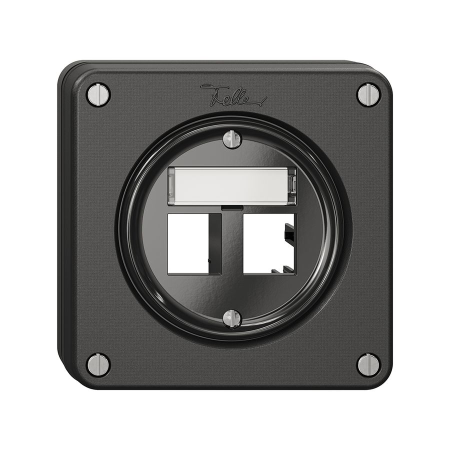 Kit di montaggio NUPU Feller freenet, per uscita diritta, doppio, ne