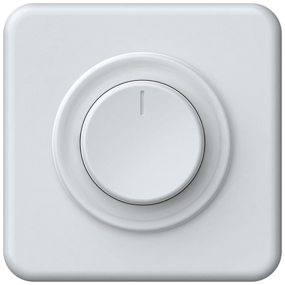 UP-Drehdimmer origin Phasenabschnitt 20…550VA 92×92mm ws