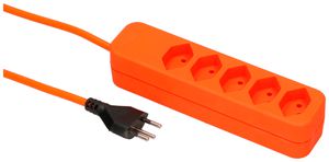 Steckdosenleiste MH Swiss-Line 2.5m 5×T13 orange 2 Magnete