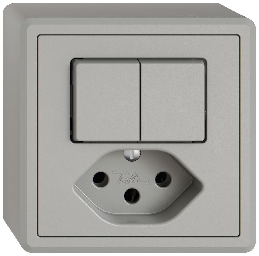 AP-Kombination EDIZIO.liv SNAPFIX® 2×Schema 3+T13 hgu