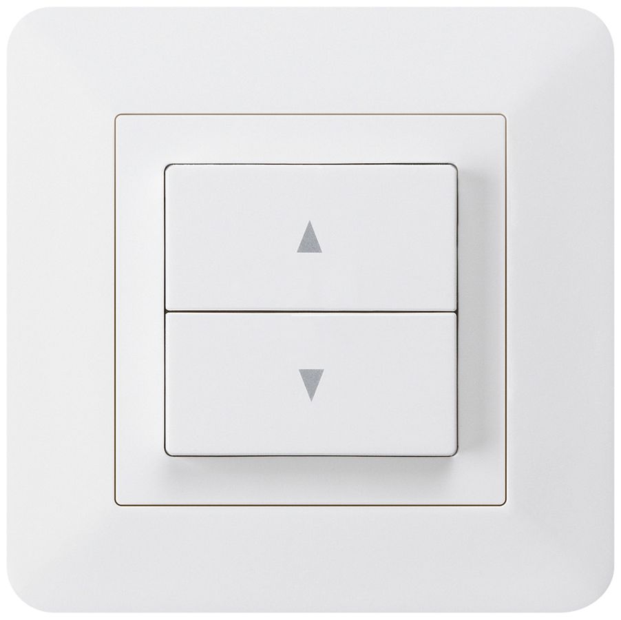 UP-Storenschalter kallysto.trend weiss mit 2 Funktionstasten Steckklemmen