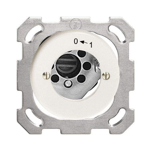 Contact pivotant ENC 0<-1/2P blanc pour serrure de sûr. sans cyl.