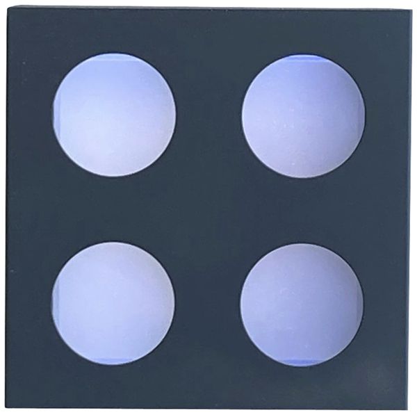LED-Wandleuchte Z-Licht Cube O 4.5W 500lm 3000K IP65 115×115mm anthrazit
