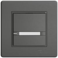 Poussoir KNX RGB ENC EDIZIO.liv SNAPFIX® capteur temp.RGB-LED étiqu.1×com.2T grf