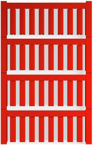 Marqueur de conducteur Weidmüller MultiCard VT SF p.Ø3…3.7mm 21×4.6mm PA66 rouge