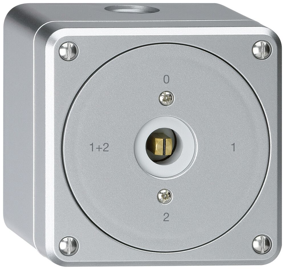 AP-Steckschlüsselschalter robusto ohne Klappdeckel 1/1P aluminium Vierkant