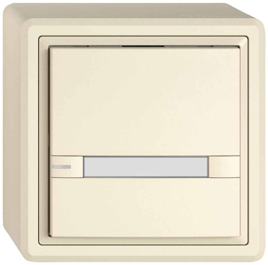 Poussoir KNX RGB AP EDIZIO.liv SNAPFIX® capteur temp.RGB-LED étiqu.1×com.2T cr