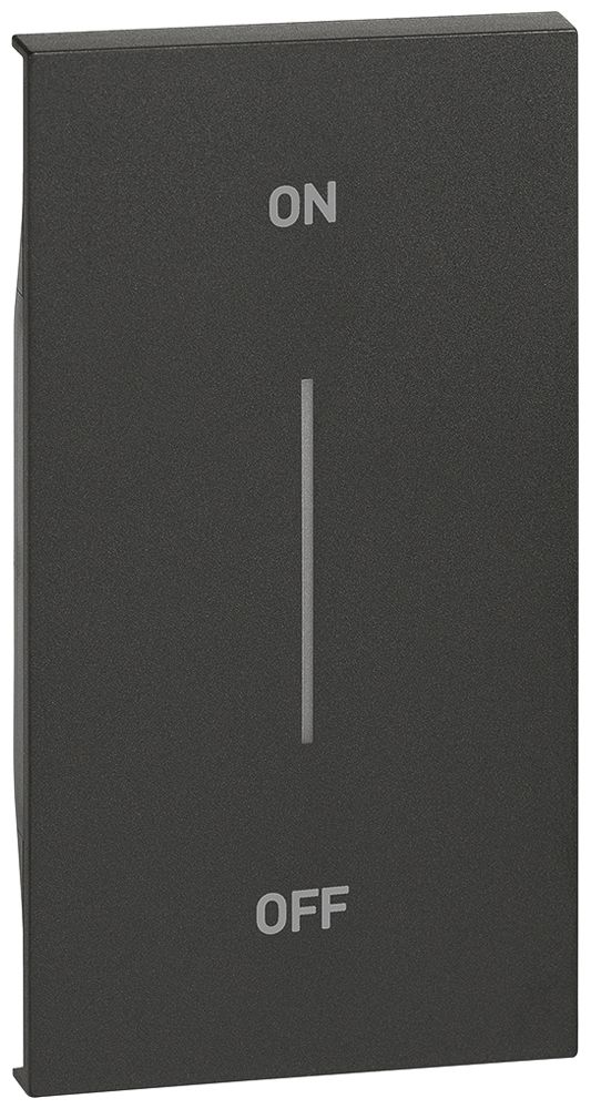 Cache de touche Living Now p.touches MyHOME 2 modules a.impression ON-OFF noir