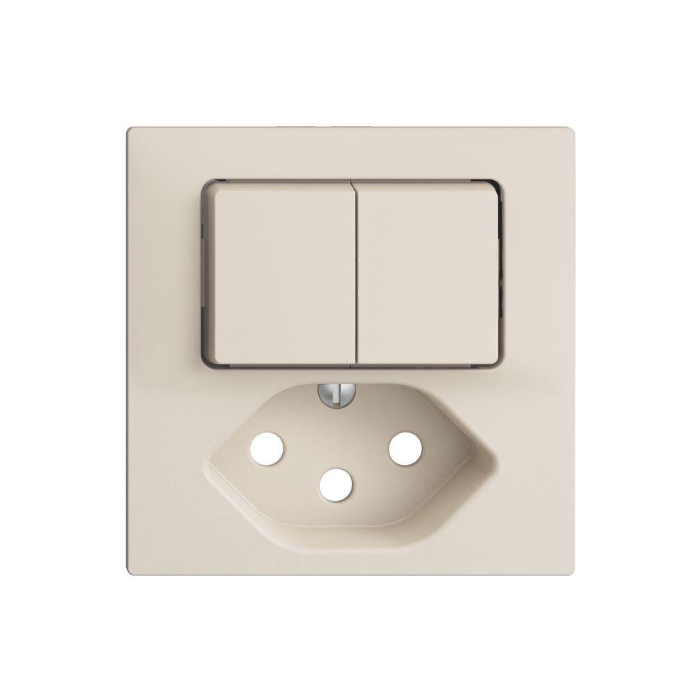 Frontset EDIZIOdue crema, 60×60mm T13