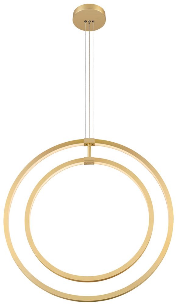 LED-Pendelleuchte SLV ONE VERTICAL 40W 2550lm 2700/3000K Ø800×30mm Messing