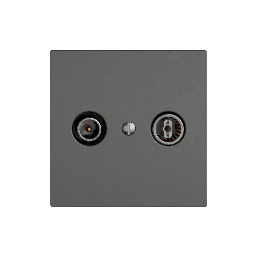 Antennendose TV-R EDIZIO.liv SNAPFIX® Durchgangsdose 11dB dgu