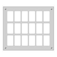 Placca di montaggio Al 3×6 FLF3/5 FH nero