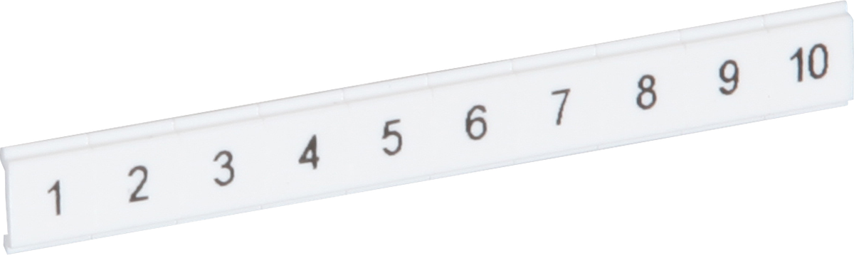 Ruban Zack ZBF plat 1…10 blanc impression horizontale à 10 étiquettes 5mm