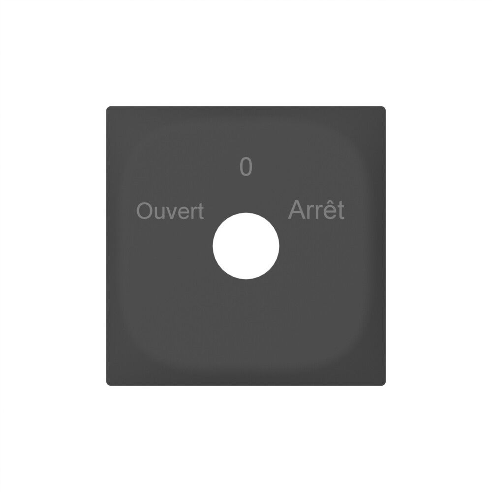 Plaque frontale SIDUS avec gravure anthracite