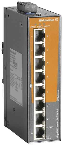 Switch WM IE-SW-EL08-8GTPOE, 8×RJ45 GbE PoE unmanaged