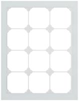 Cadre de recouvrement ENC EDIZIO.liv prestige SNAPFIX® 4×3 214×274mm verre arg