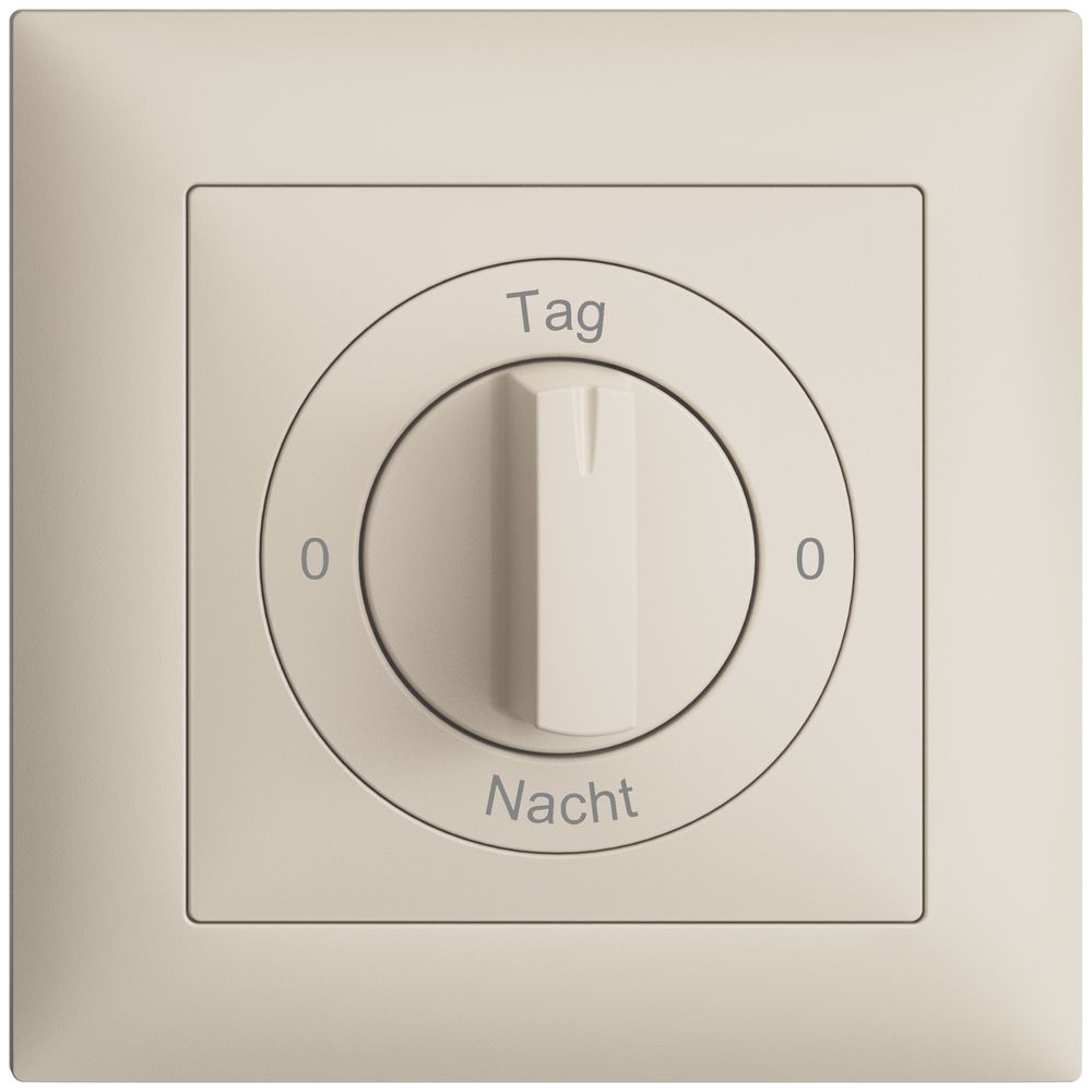 Kit front. 0-Tag-0-Nacht EDIZIOdue crema 88×88mm per interr.rot