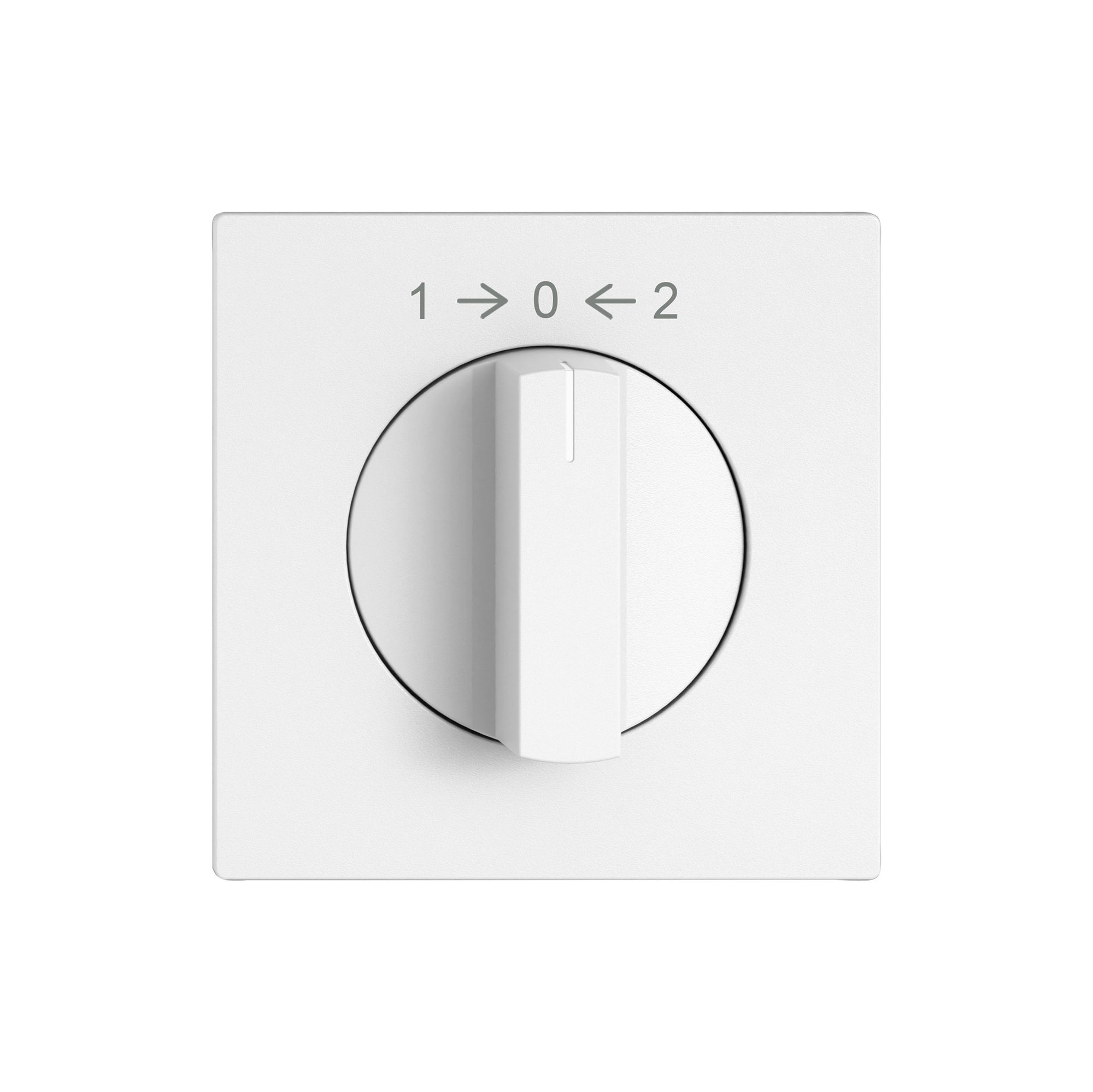 Schwenktaster EDIZIO.liv SNAPFIX® 1->0<-2/1P mit Drehgriff ws