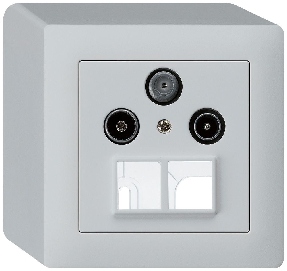 AP-Antennendose R/TV/SAT HMS kallysto hellgrau